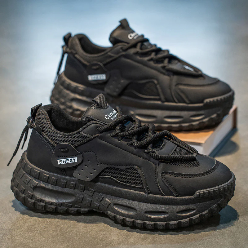 Damen Chunky Sneaker mit atmungsaktiver Mesh-Oberfläche und dämpfender Sohle Heidi Mode - Image 3