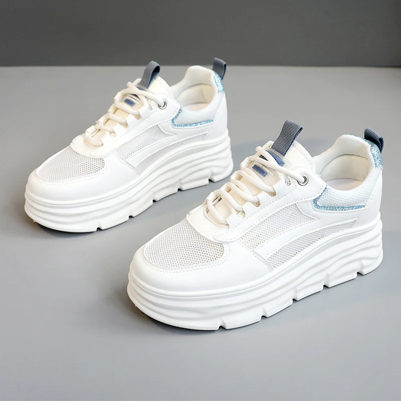 Damen Chunky Sneaker mit atmungsaktiver Mesh-Oberfläche und innovativer Plateau-Sohle Heidi Mode - Image 2