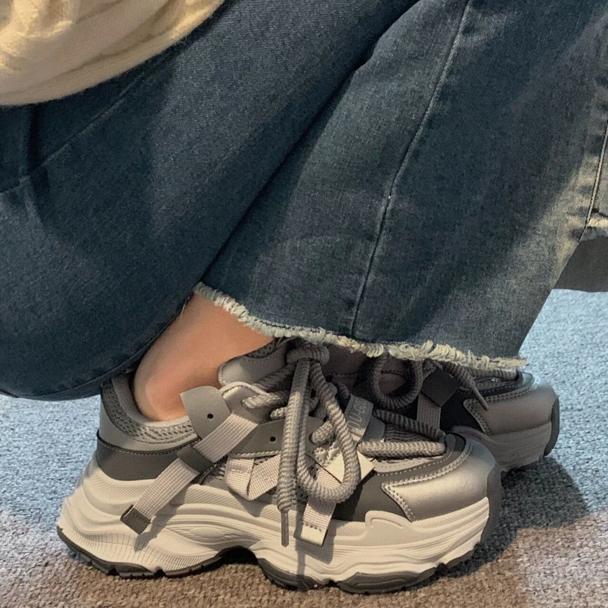 Damen Chunky-Sneaker mit atmungsaktiver Sohle und verstärktem Halt Heidi Mode - Image 6