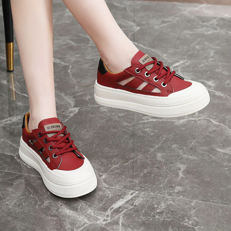 Damen Chunky Sneaker mit modischem Farbkontrast und bequemer Dämpfung Heidi Mode - Image 4