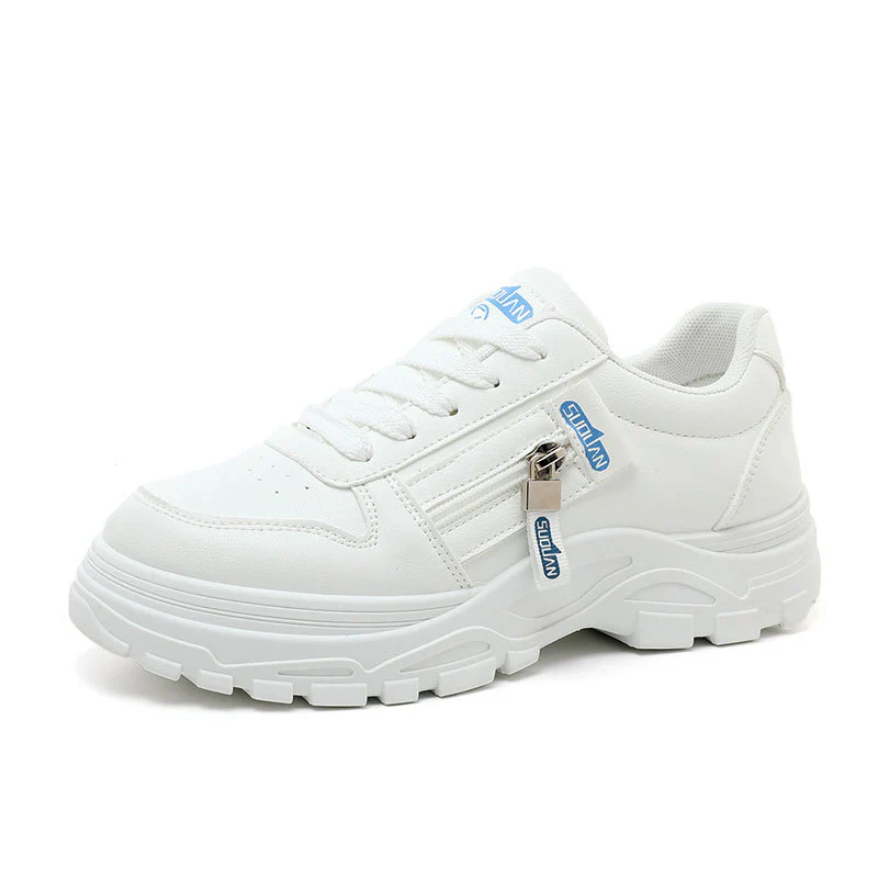 Damen Chunky Sneaker mit modischem Reißverschluss und rutschfester Sohle Heidi Mode - Image 5