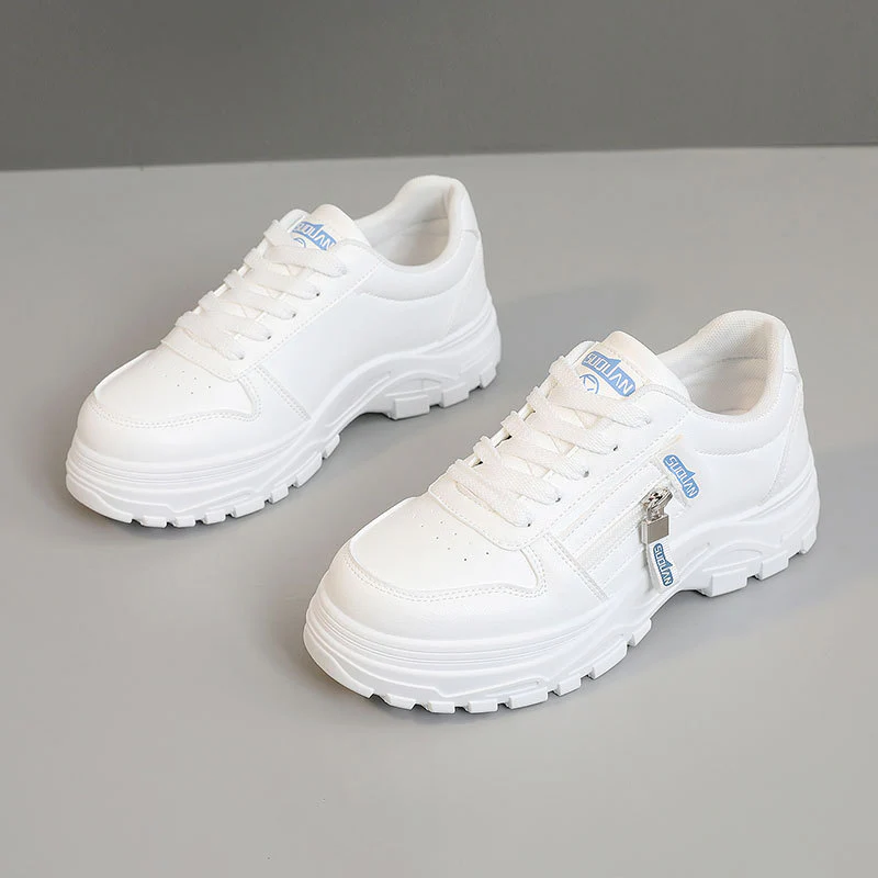 Damen Chunky Sneaker mit modischem Reißverschluss und rutschfester Sohle Heidi Mode - Image 6