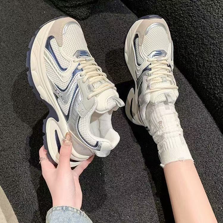 Damen Chunky Sneakers mit atmungsaktivem Mesh-Obermaterial und dämpfender Sohle Heidi Mode - Image 3