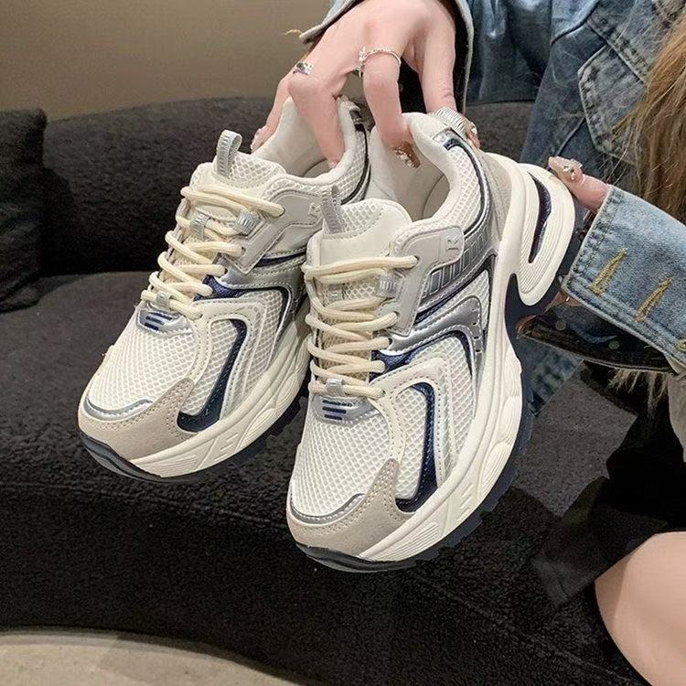Damen Chunky Sneakers mit atmungsaktivem Mesh-Obermaterial und dämpfender Sohle Heidi Mode - Image 4
