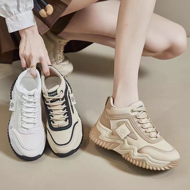 Damen Chunky Sneakers mit atmungsaktivem Obermaterial und dämpfender Sohle Heidi Mode - Image 5