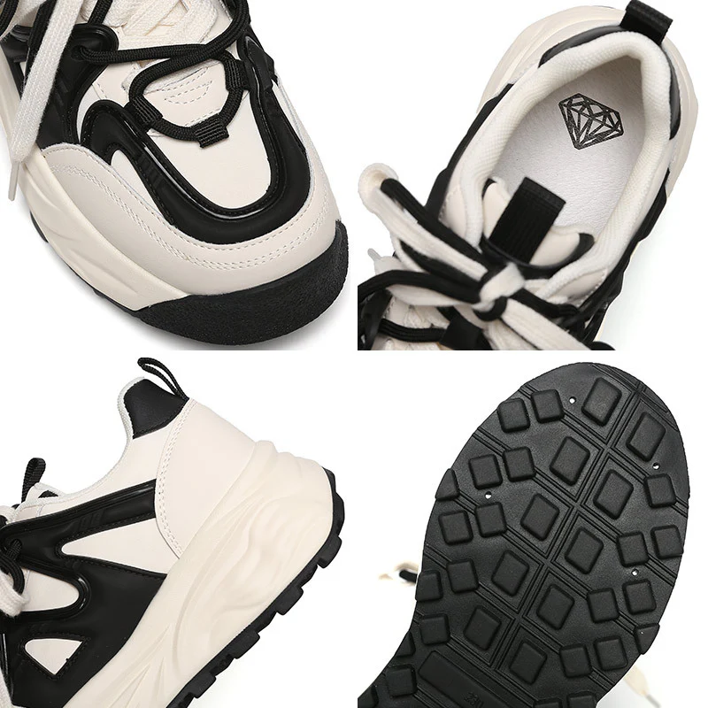 Damen Chunky Sneakers mit atmungsaktivem Obermaterial und innovativer Dämpfung Heidi Mode - Image 4