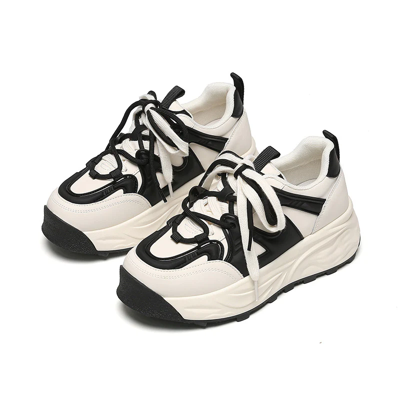 Damen Chunky Sneakers mit atmungsaktivem Obermaterial und innovativer Dämpfung Heidi Mode - Image 5