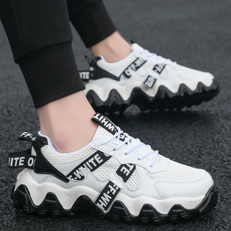 Damen Chunky Sneakers mit atmungsaktivem Obermaterial und rutschfester Laufsohle Heidi Mode - Image 4