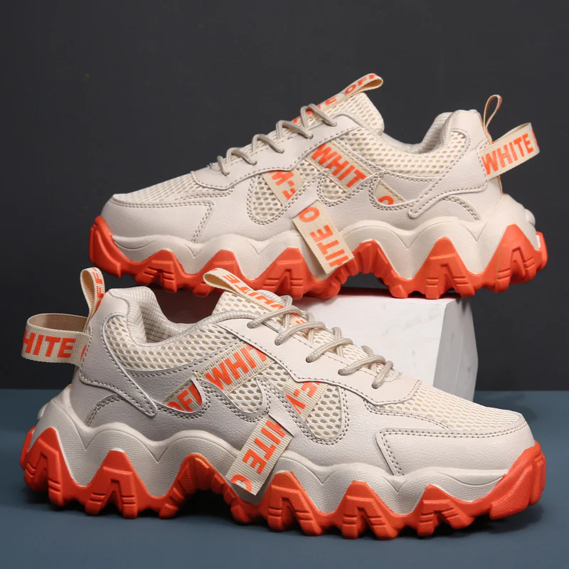 Damen Chunky Sneakers mit atmungsaktivem Obermaterial und rutschfester Laufsohle Heidi Mode - Image 7