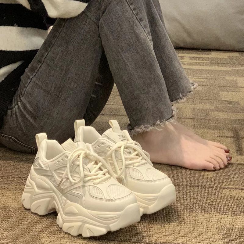 Damen Chunky Sneakers mit atmungsaktivem Obermaterial und rutschfester Sohle Heidi Mode - Image 7