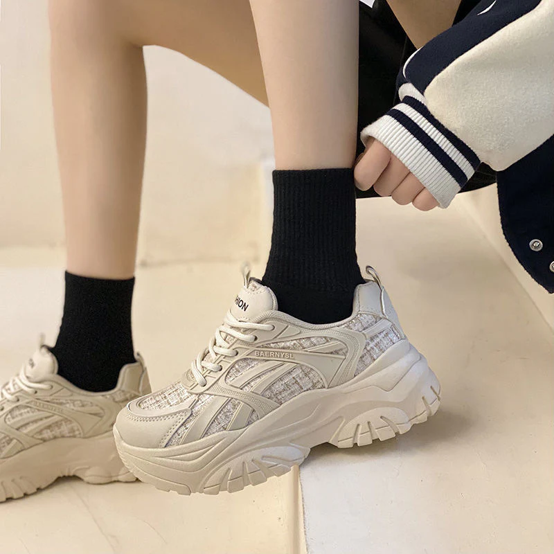 Damen Chunky Sneakers mit atmungsaktiver Mesh-Konstruktion und robustem Sohlenprofil Heidi Mode - Image 2