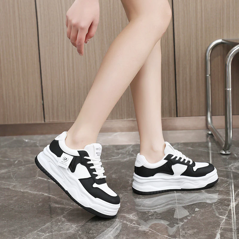 Damen Chunky Sneakers mit atmungsaktiver Mesh-Oberfläche und dämpfender Sohle Heidi Mode - Image 3