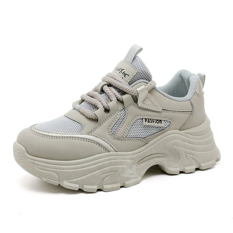 Damen Chunky Sneakers mit atmungsaktiver Mesh-Oberfläche und griffiger Laufsohle Heidi Mode - Image 5