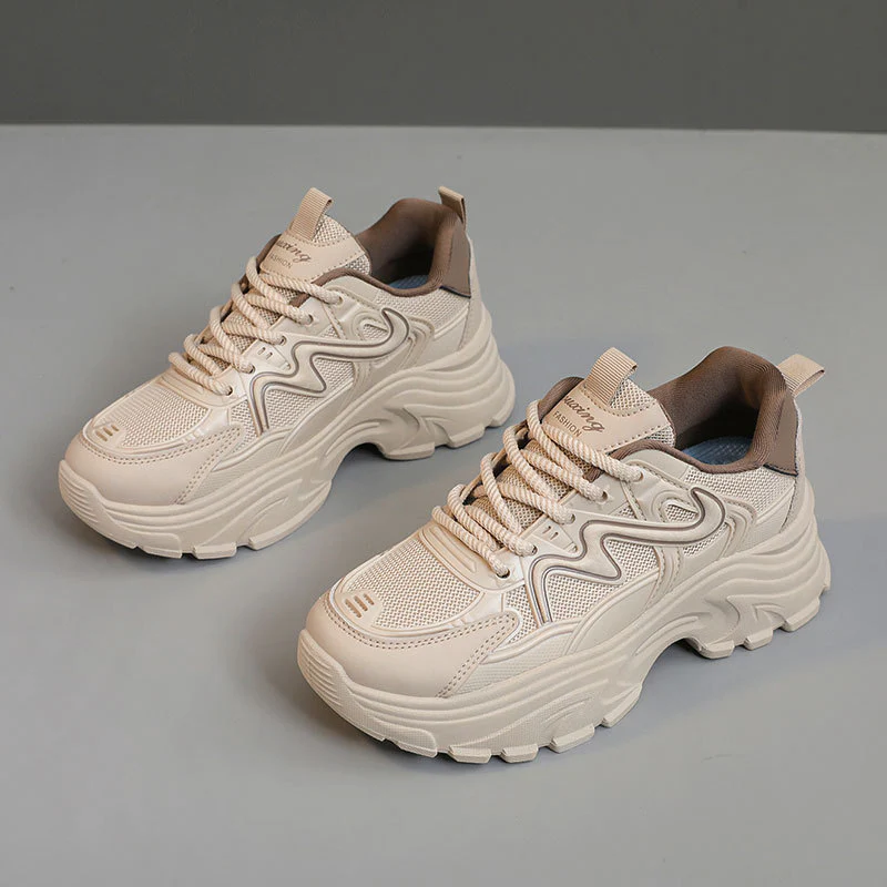 Damen Chunky Sneakers mit atmungsaktiver Mesh-Oberfläche und komfortabler Dämpfung Heidi Mode - Image 7