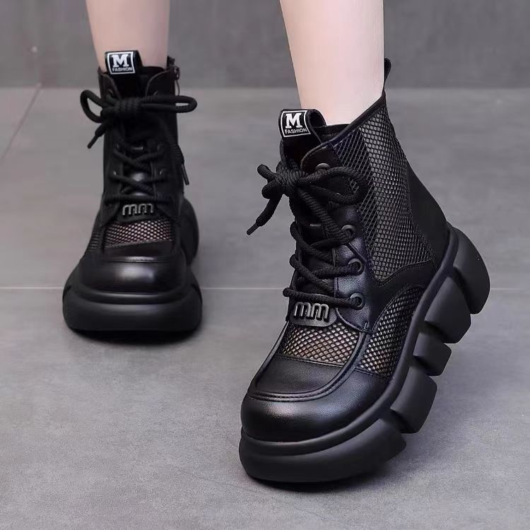 Damen Chunky Sneakers mit atmungsaktiver Mesh-Oberfläche und robuster Sohle Heidi Mode - Image 3