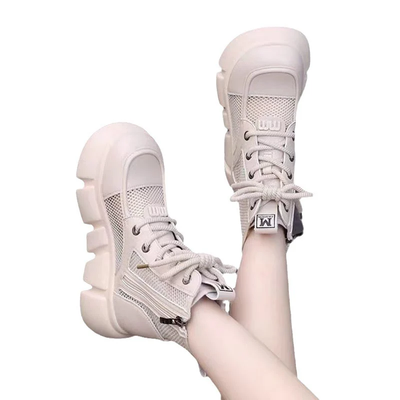 Damen Chunky Sneakers mit atmungsaktiver Mesh-Oberfläche und robuster Sohle Heidi Mode - Image 5
