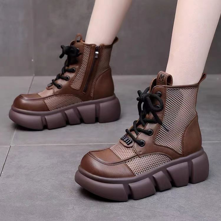 Damen Chunky Sneakers mit atmungsaktiver Mesh-Oberfläche und robuster Sohle Heidi Mode - Image 8