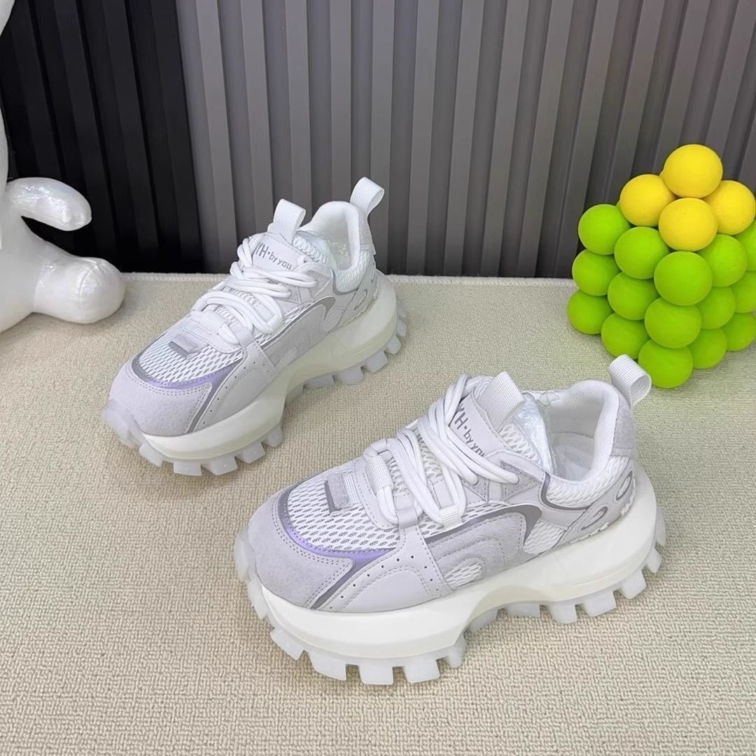 Damen Chunky Sneakers mit atmungsaktiver Mesh-Oberfläche und rutschfester Profilsohle Heidi Mode - Image 6