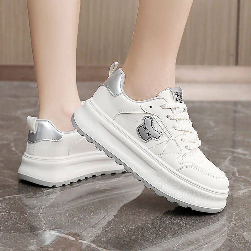 Damen Chunky Sneakers mit atmungsaktiver Mesh-Oberfläche und rutschfester Sohle Heidi Mode - Image 4