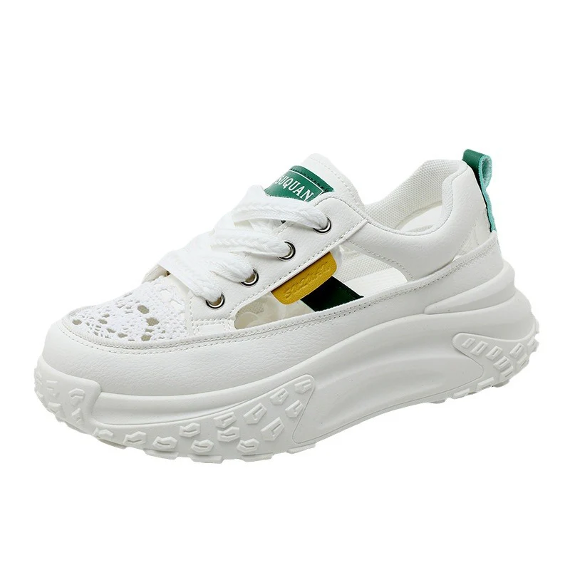 Damen Chunky Sneakers mit atmungsaktiver Oberflächenstruktur und innovativem Sohlenprofil Heidi Mode - Image 5