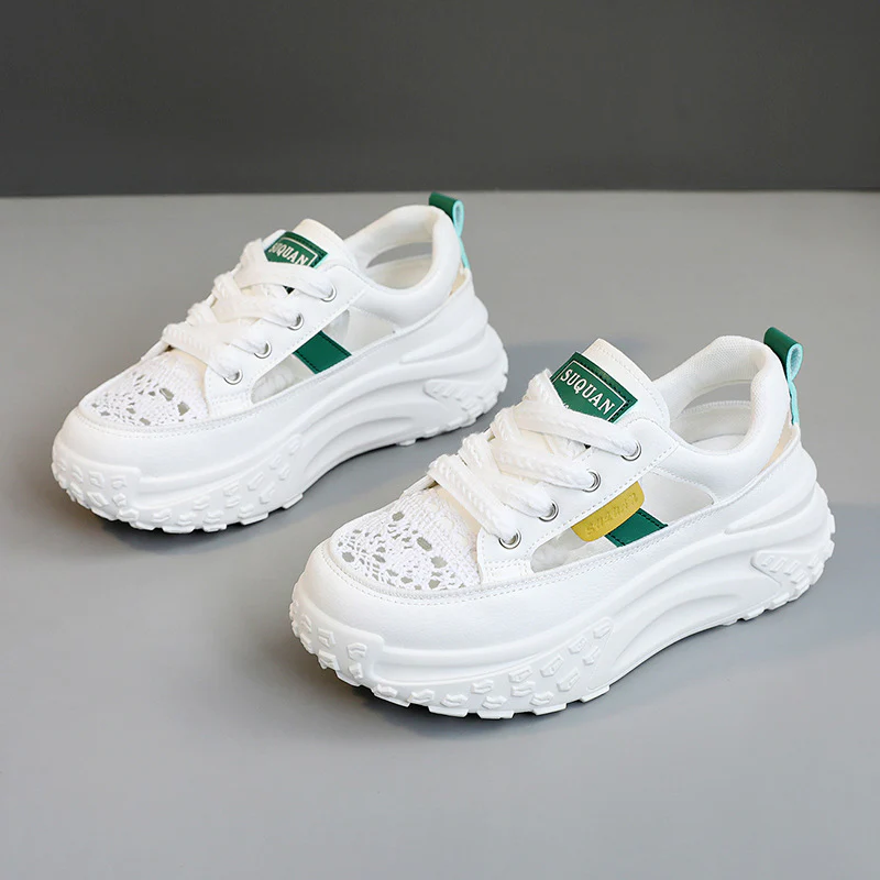 Damen Chunky Sneakers mit atmungsaktiver Oberflächenstruktur und innovativem Sohlenprofil Heidi Mode - Image 6