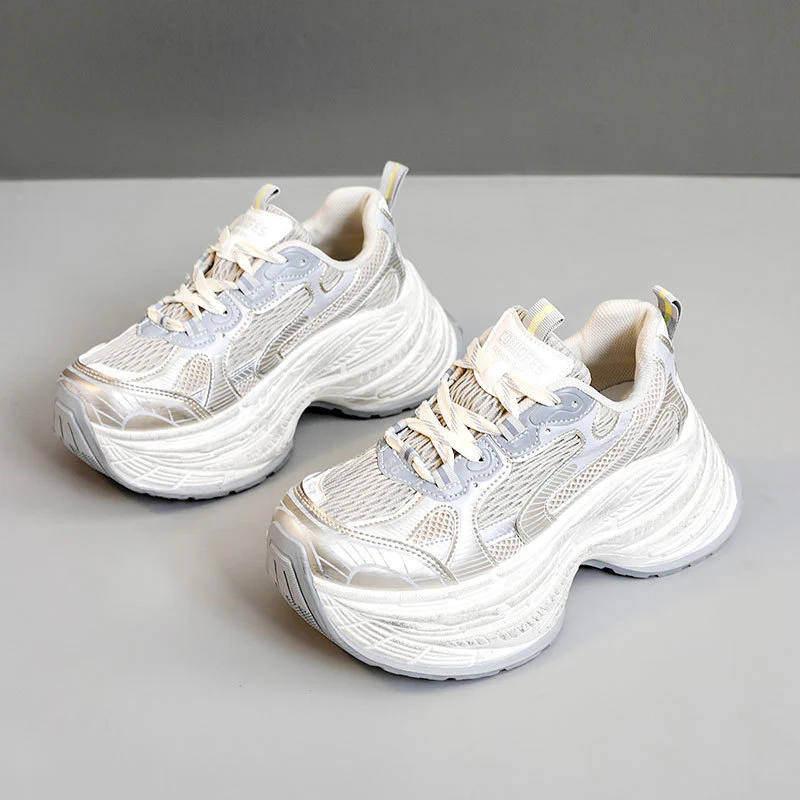 Damen Chunky Sneakers mit dämpfender Laufsohle und modischem Design Heidi Mode - Image 2