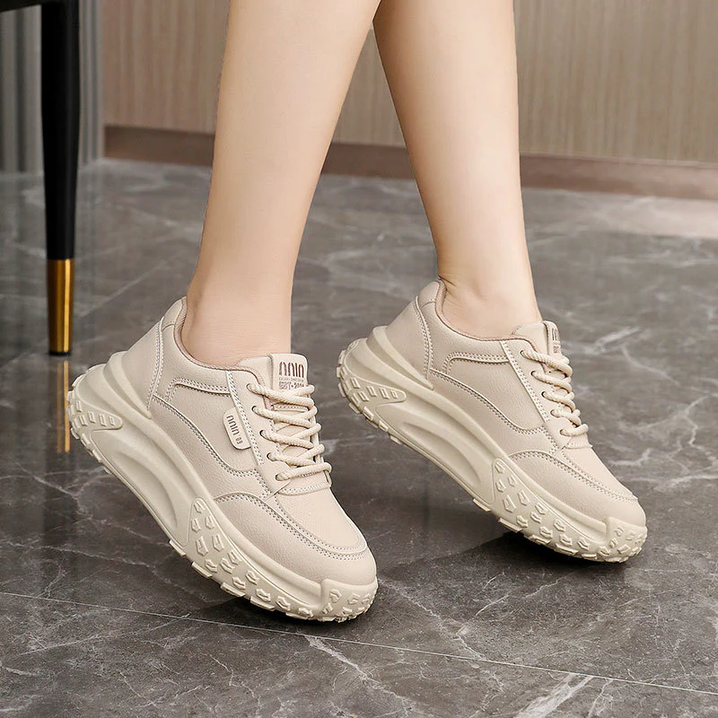 Damen Chunky Sneakers mit dämpfender Sohle und atmungsaktiver Obermaterialstruktur Heidi Mode - Image 4