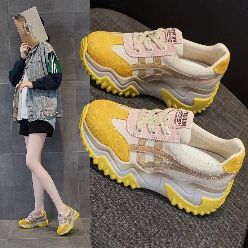 Damen Chunky Sneakers mit ergonomischem Sohlenprofil und atmungsaktivem Obermaterial Heidi Mode - Image 4