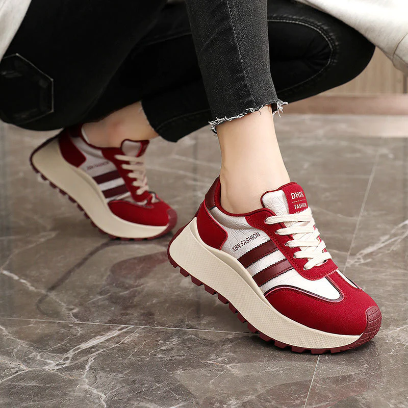 Damen Chunky Sneakers mit ergonomischer Dämpfung und rutschfester Laufsohle Heidi Mode - Image 4