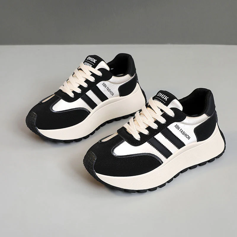Damen Chunky Sneakers mit ergonomischer Dämpfung und rutschfester Laufsohle Heidi Mode - Image 6