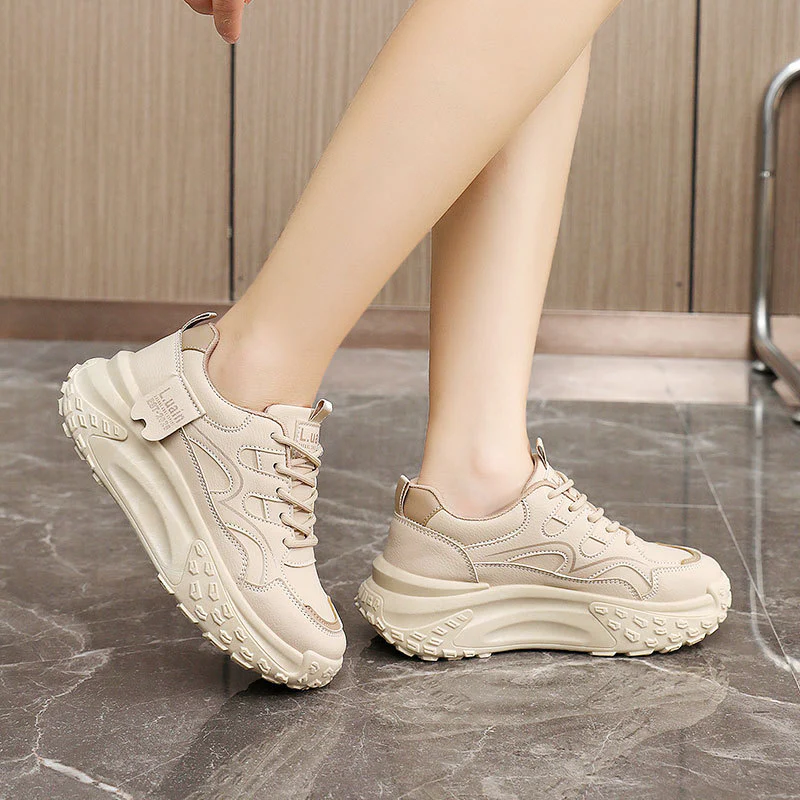 Damen Chunky Sneakers mit ergonomischer Dämpfung und rutschfester Sohle Heidi Mode - Image 3