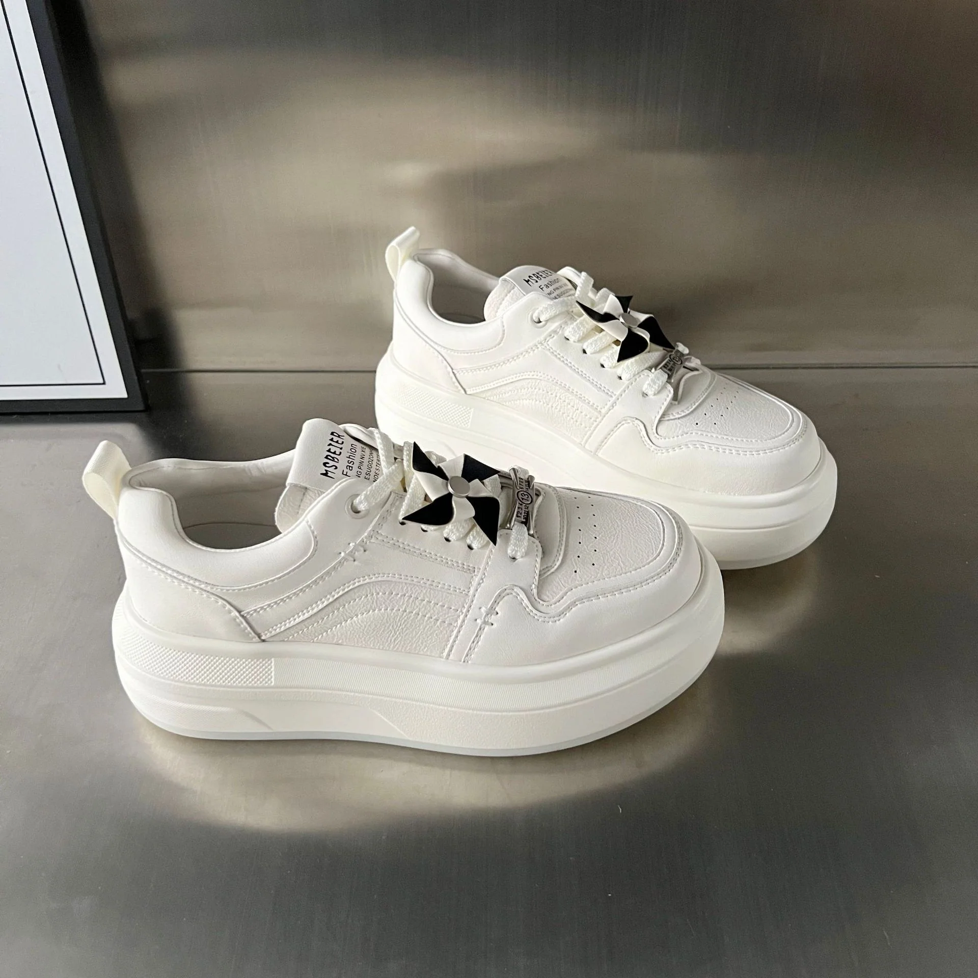 Damen Chunky Sneakers mit innovativer Plattensohle und atmungsaktivem Obermaterial Heidi Mode - Image 5