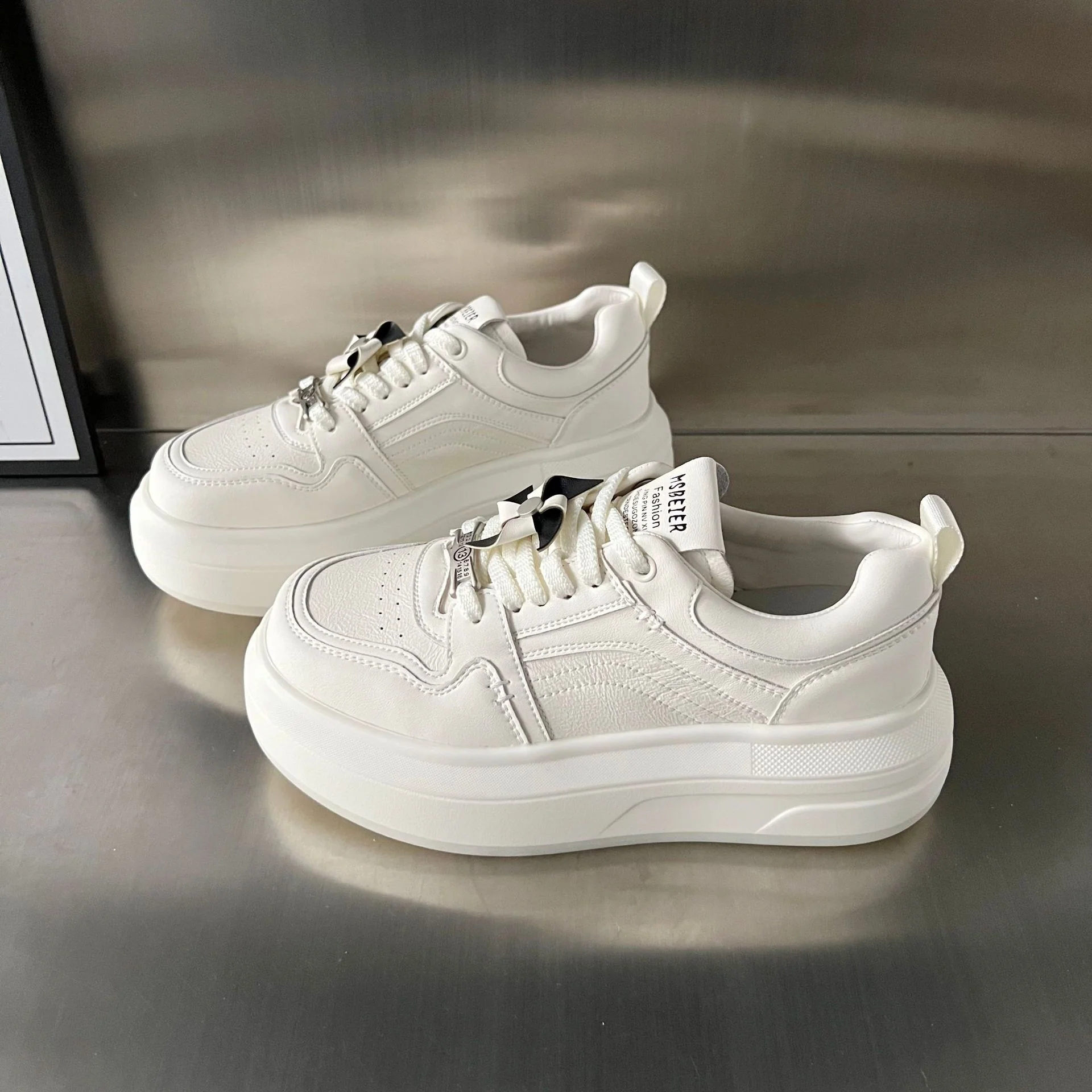 Damen Chunky Sneakers mit innovativer Plattensohle und atmungsaktivem Obermaterial Heidi Mode - Image 7
