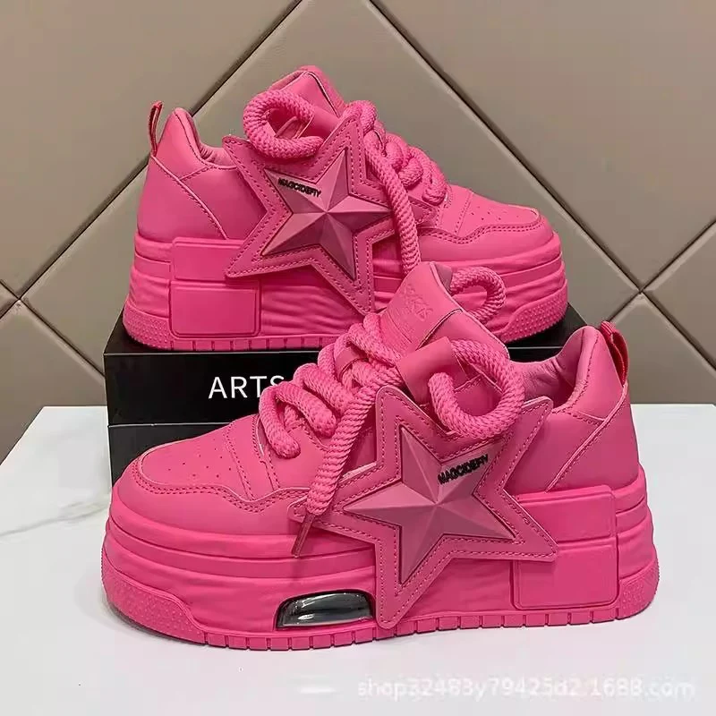Damen Chunky Sneakers mit integriertem Air-System und markantem Sternen-Design Heidi Mode - Image 2