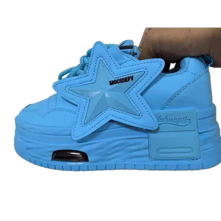 Damen Chunky Sneakers mit integriertem Air-System und markantem Sternen-Design Heidi Mode - Image 5