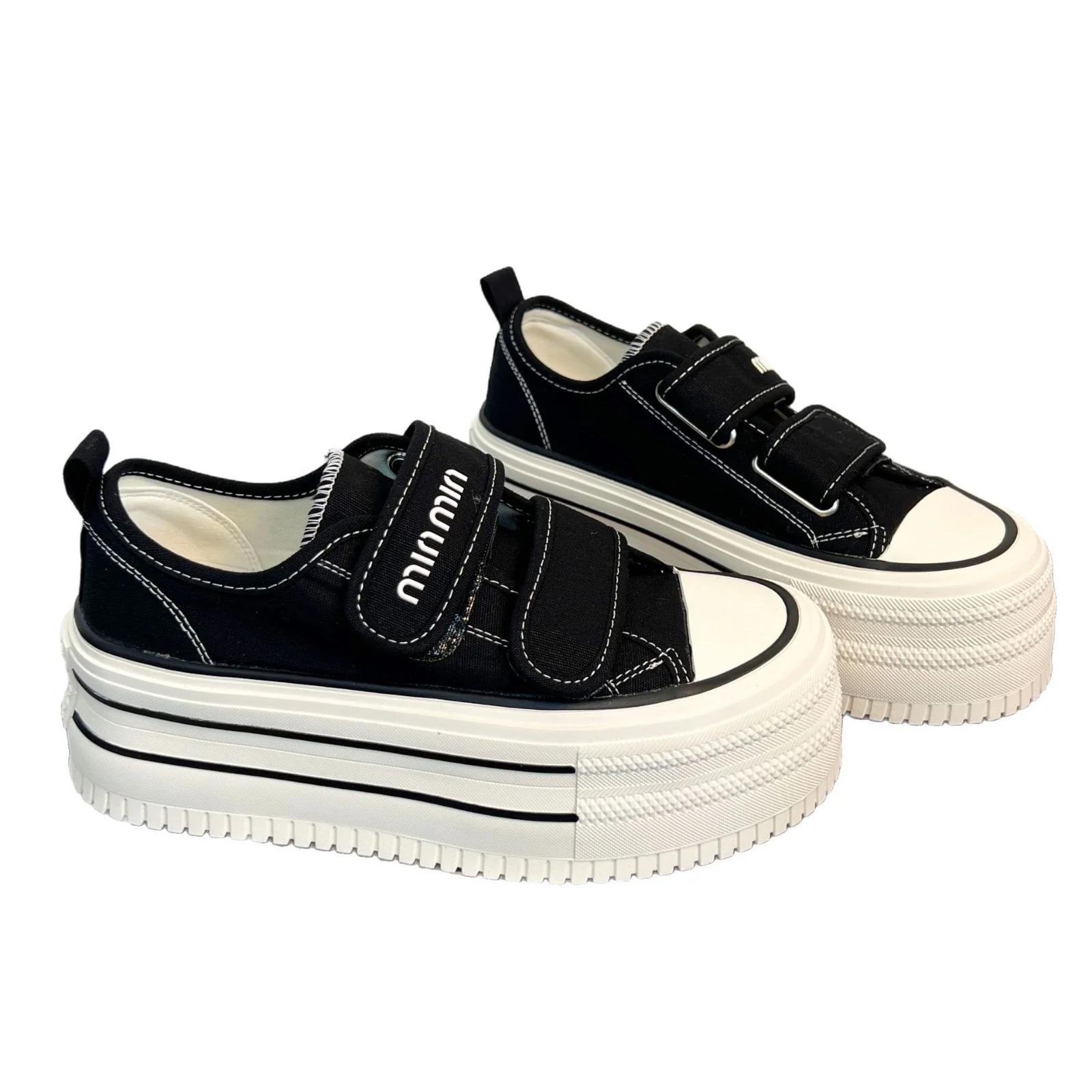 Damen Chunky Sneakers mit Klettverschluss und modischer Plateausohle Heidi Mode - Image 5