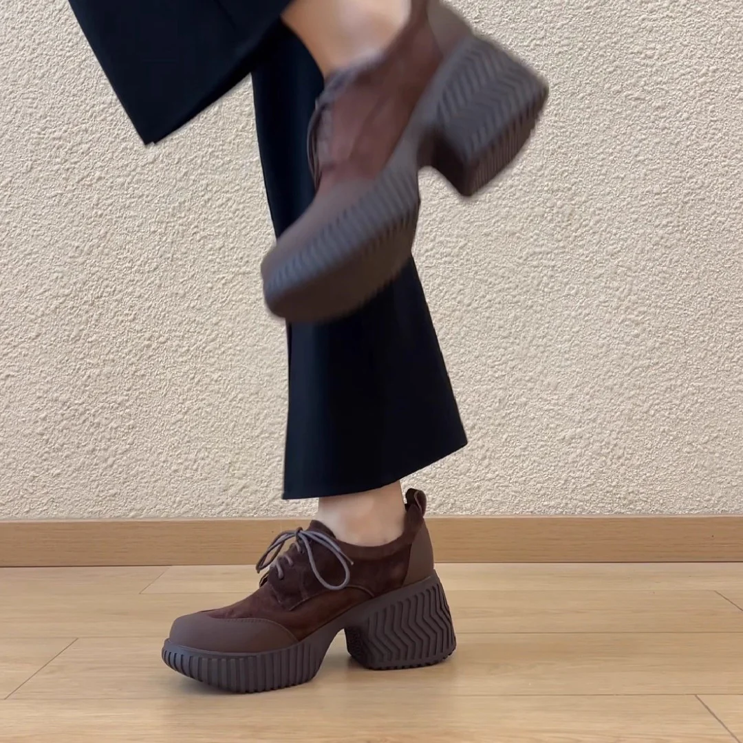 Damen Chunky Sneakers mit komfortabler Gummisohle und modischem Obermaterial Heidi Mode - Image 3