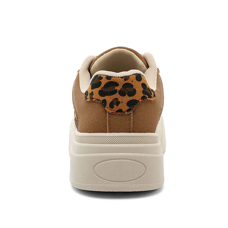 Damen Chunky Sneakers mit Leopardenmuster und bequemer Sohle Heidi Mode - Image 3