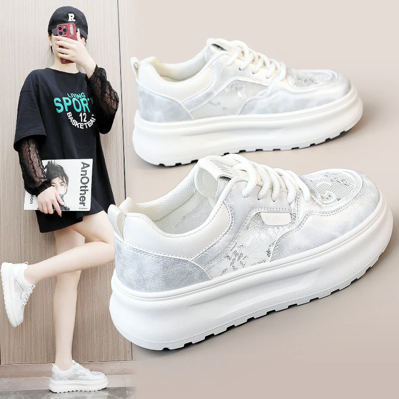 Damen Chunky Sneakers mit luftiger Mesh-Oberfläche und komfortabler Dämpfung Heidi Mode - Image 2