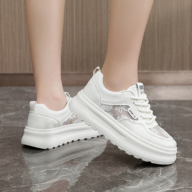 Damen Chunky Sneakers mit luftiger Mesh-Oberfläche und komfortabler Dämpfung Heidi Mode - Image 4