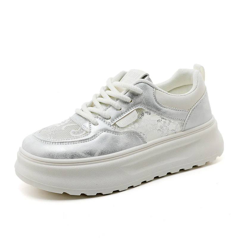 Damen Chunky Sneakers mit luftiger Mesh-Oberfläche und komfortabler Dämpfung Heidi Mode - Image 5