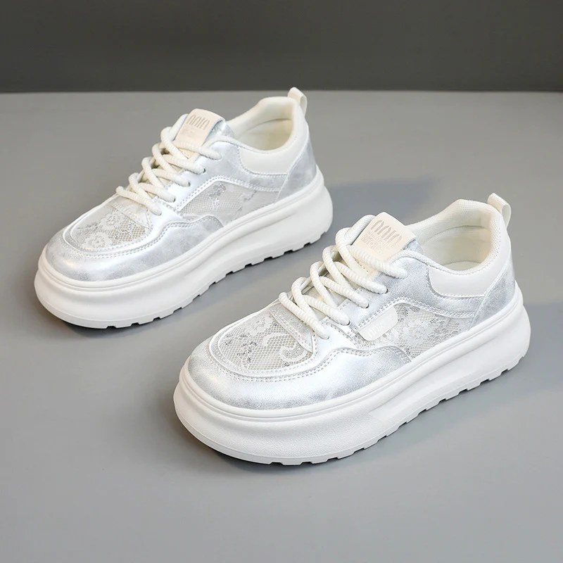 Damen Chunky Sneakers mit luftiger Mesh-Oberfläche und komfortabler Dämpfung Heidi Mode - Image 6