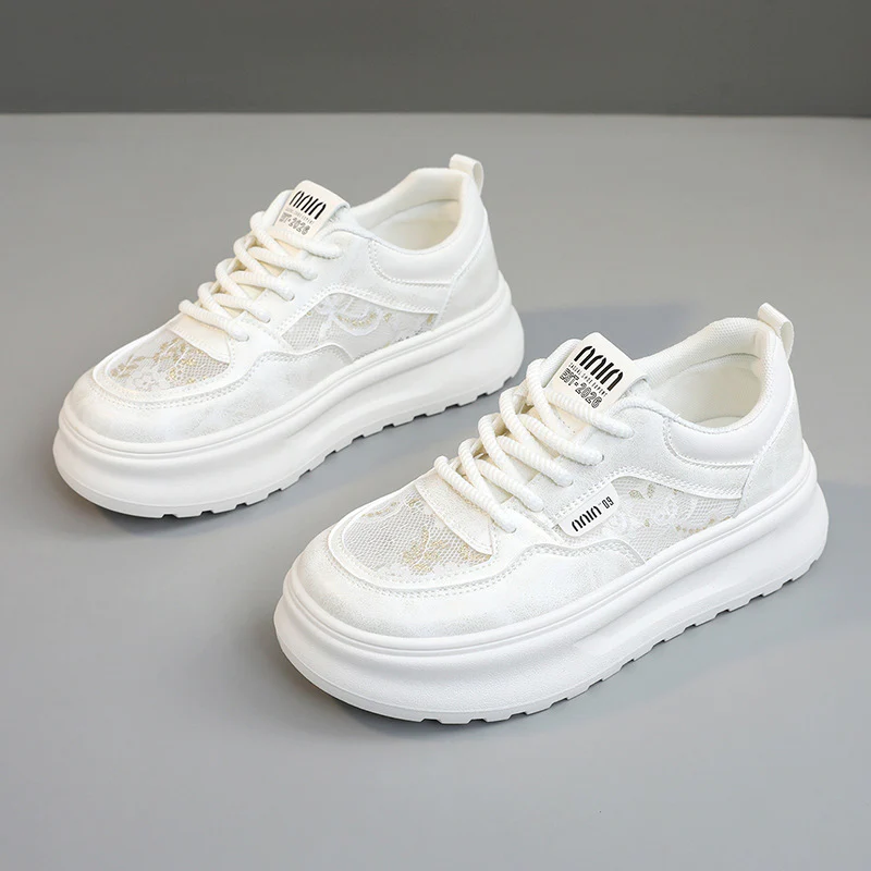 Damen Chunky Sneakers mit luftiger Mesh-Oberfläche und komfortabler Dämpfung Heidi Mode - Image 7
