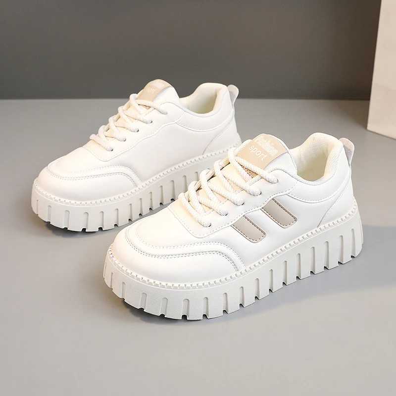 Damen Chunky Sneakers mit rutschfester Laufsohle und gepolstertem Innenfutter Heidi Mode - Image 6