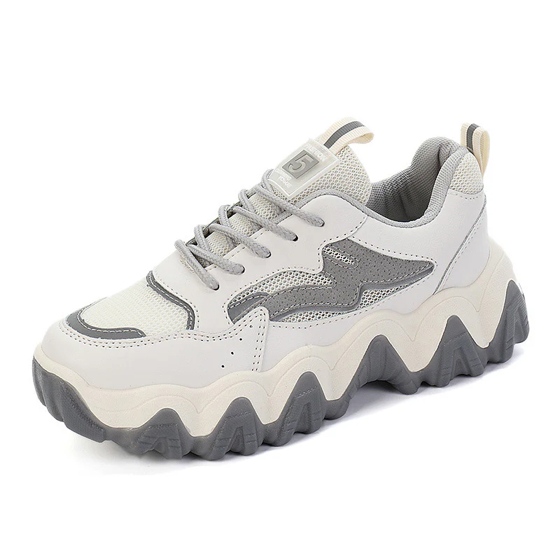 Damen Chunky Sneakers mit rutschfester Sohle und atmungsaktivem Obermaterial Heidi Mode - Image 6