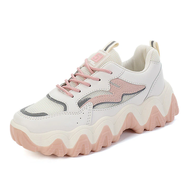 Damen Chunky Sneakers mit rutschfester Sohle und atmungsaktivem Obermaterial Heidi Mode - Image 8