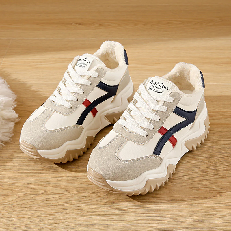 Damen Chunky Sneakers mit sportlichem Profil und gepolstertem Innenfutter Heidi Mode - Image 2