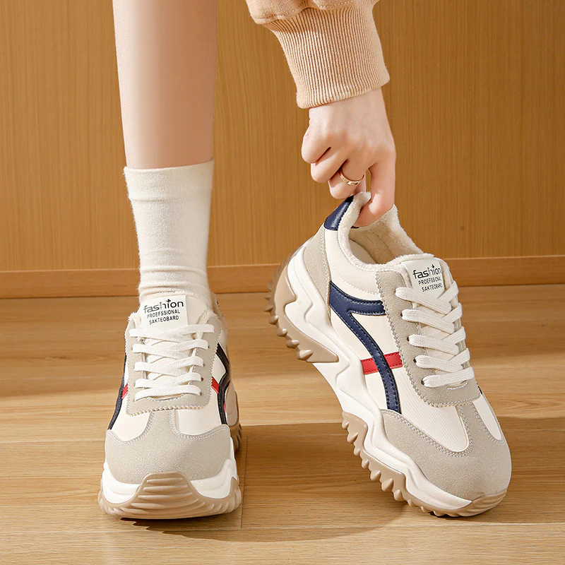 Damen Chunky Sneakers mit sportlichem Profil und gepolstertem Innenfutter Heidi Mode - Image 4