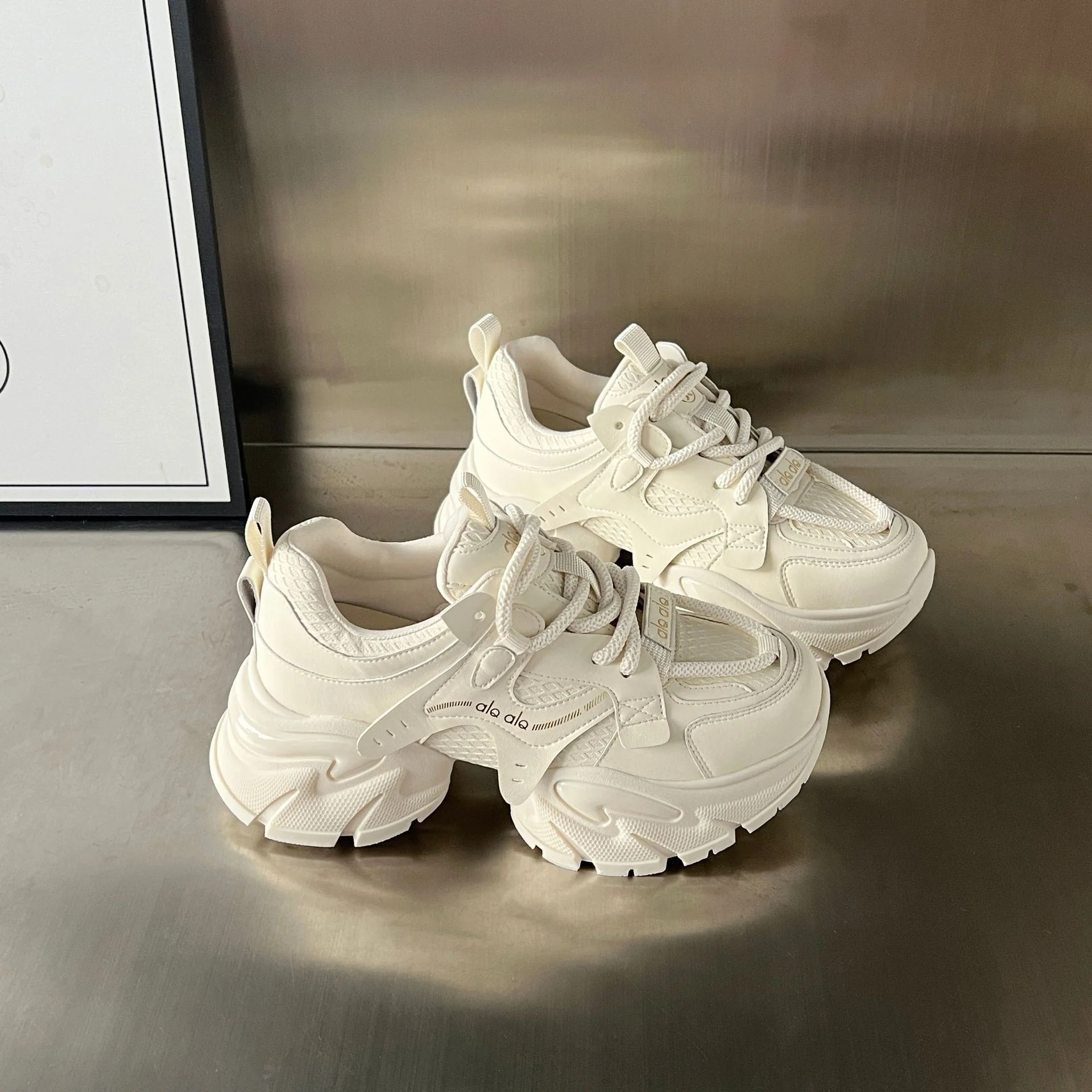 Damen Chunky Sneakers mit verstärkter Sohle und atmungsaktivem Mesh-Heidi Mode - Image 5