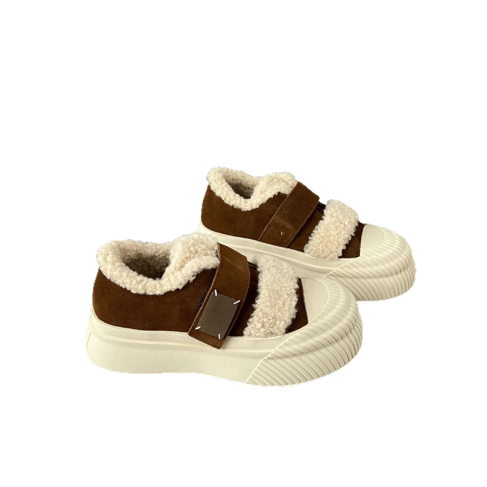 Damen Chunky Sneakers mit warmem Futter und praktischem Klettverschluss Heidi Mode - Image 5